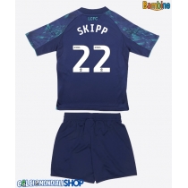 Maglie da calcio Leicester City Oliver Skipp #22 Seconda Maglia Bambino 2025-26 Manica Corta + Pantaloni corti)